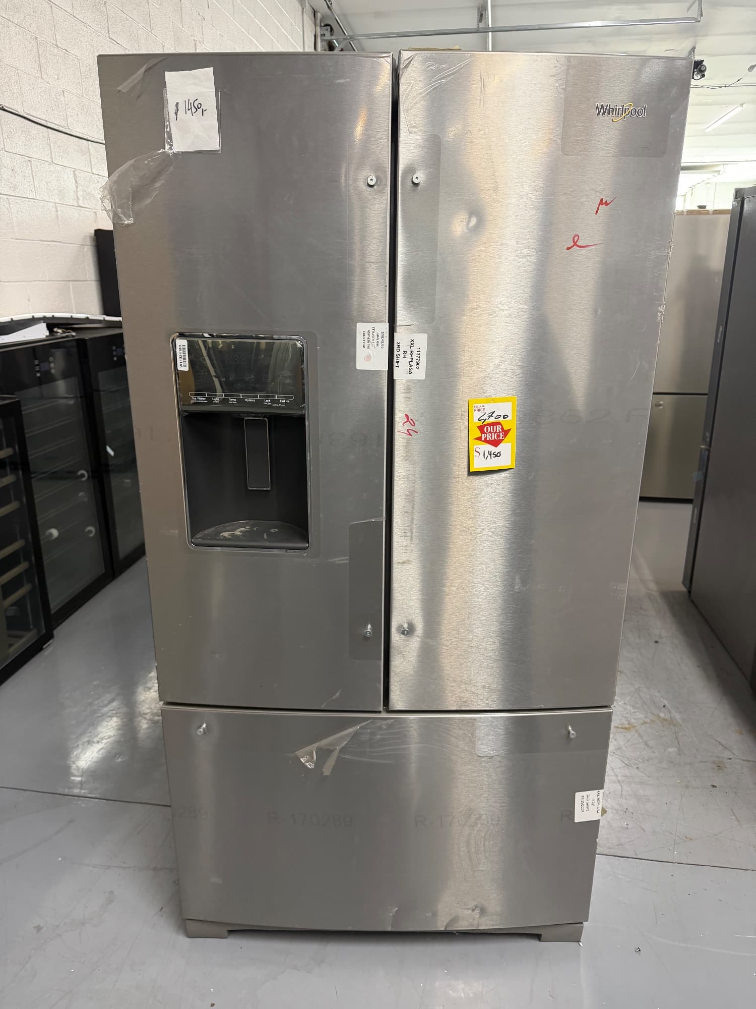 Whirlpool 27 Cu. Ft. French Door Refrigerator, model WRF767SDHZ03