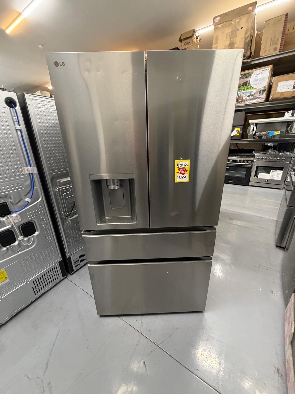 LG 29 Cu. Ft. Smart 4-Door French Door Refrigerator, model LF29S8330S