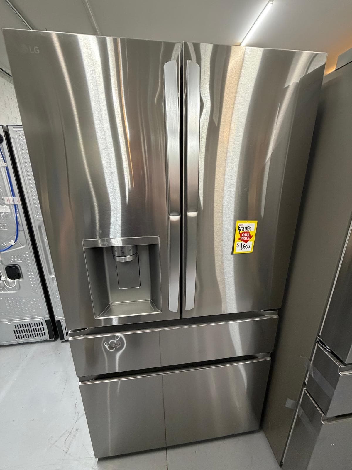 LG Smart Counter-Depth MAX 4-Door French Door Refrigerator, model LF25G8330S