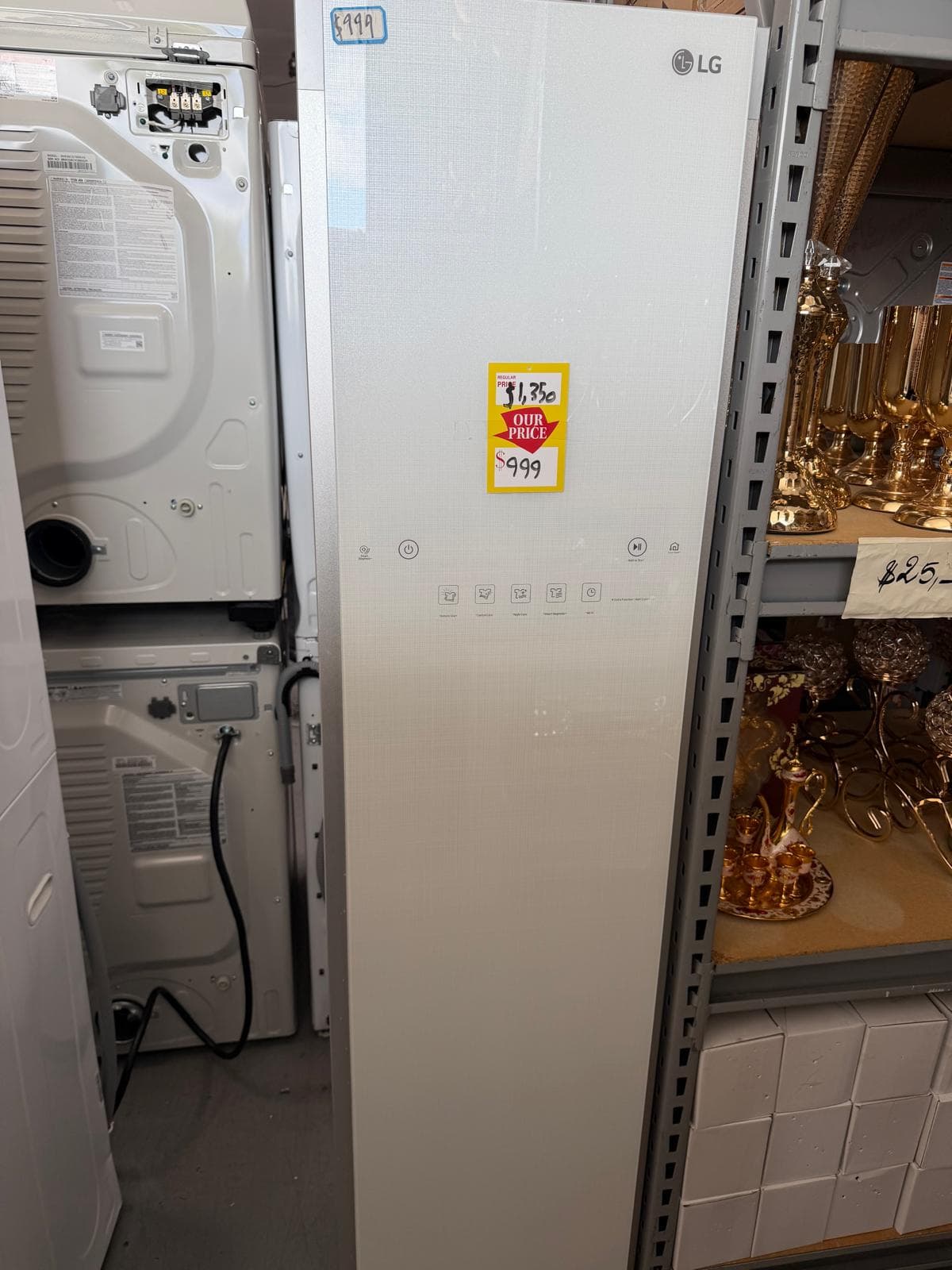 LG LG Styler Smart Wi-Fi Steam Closet, model S3WFBN