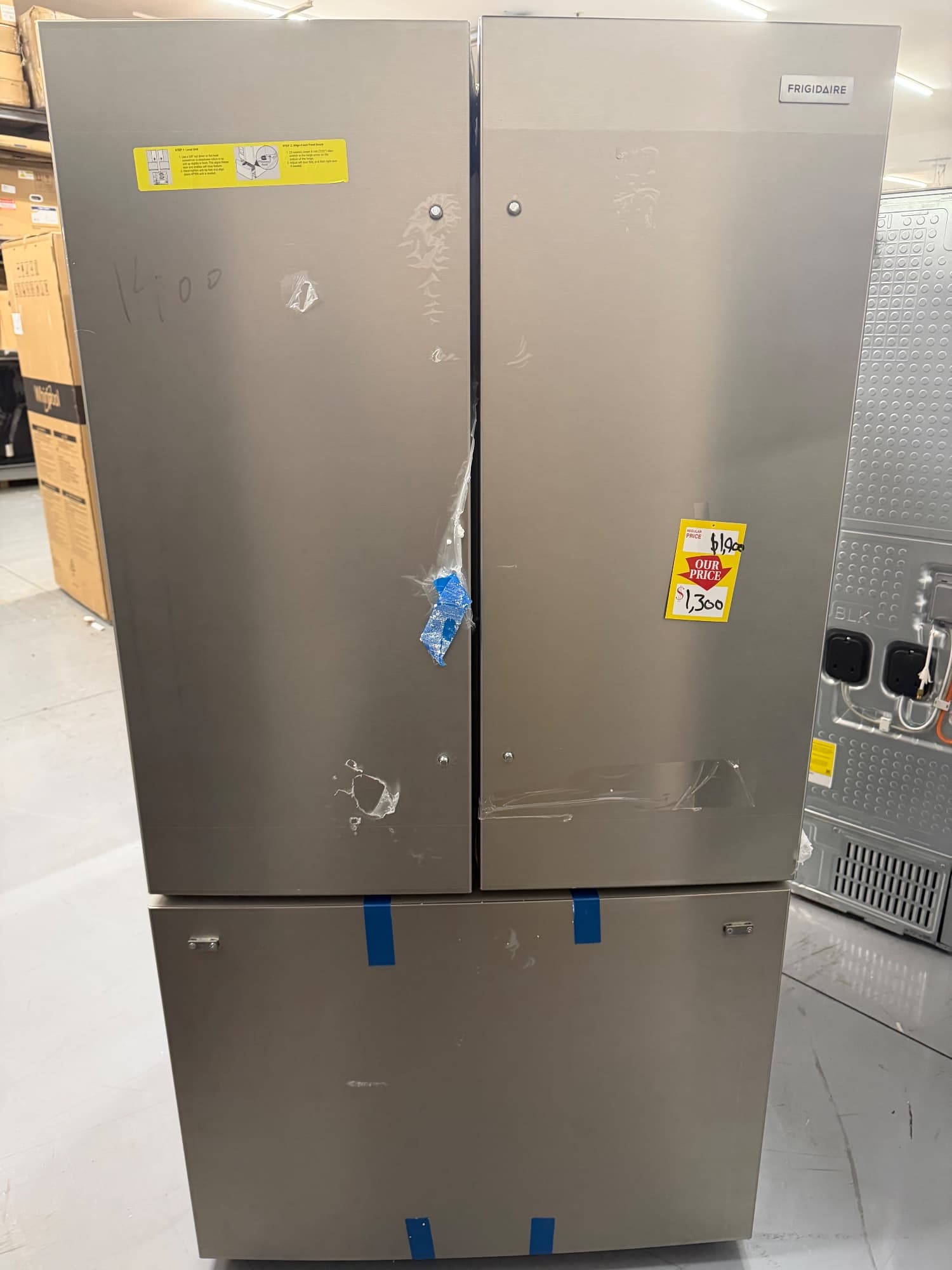 Frigidaire 28 Cu. Ft. French Door Refrigerator, model FRDN2813AF4