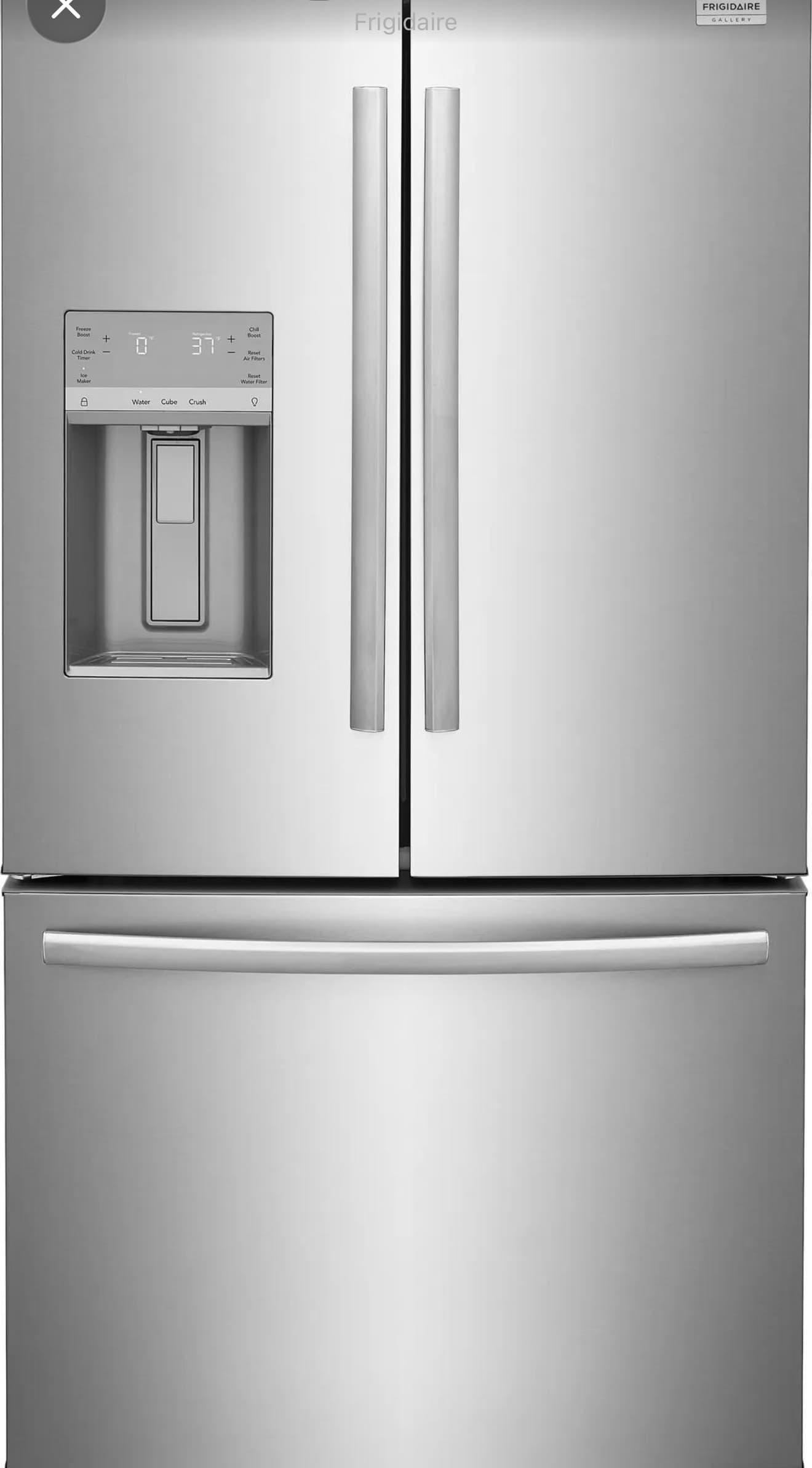 Frigidaire 36-inch, 27.8 cu. ft. standard-depth French-door refrigerator, model GRFS2853AF