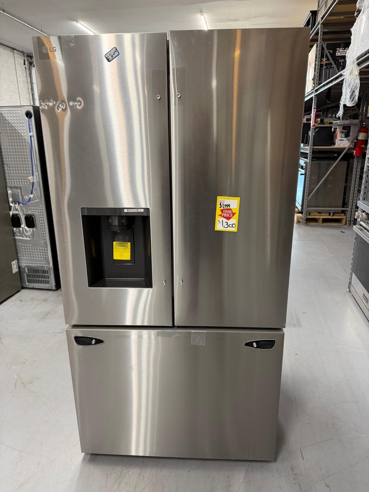 LG 26 Cu. Ft. Smart Counter-Depth MAX™ French Door Refrigerator, model LCFC26XSS