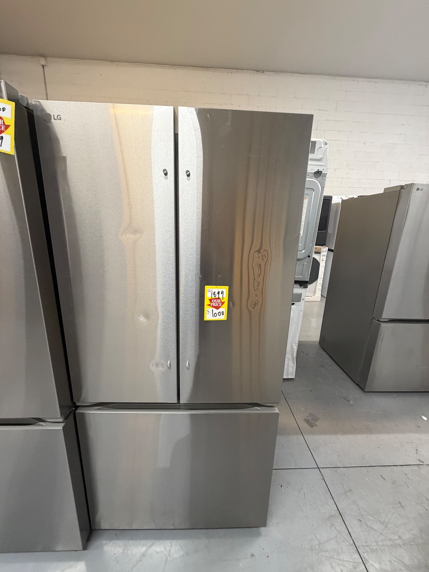 LG 27 Cu. Ft. Smart Counter-Depth MAX™ French Door Refrigerator, model LRFLC2716S