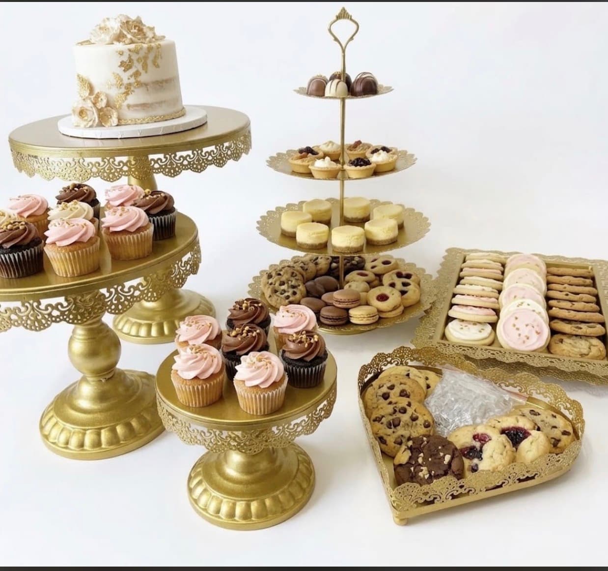 K&S Golden Elegance Dessert Display