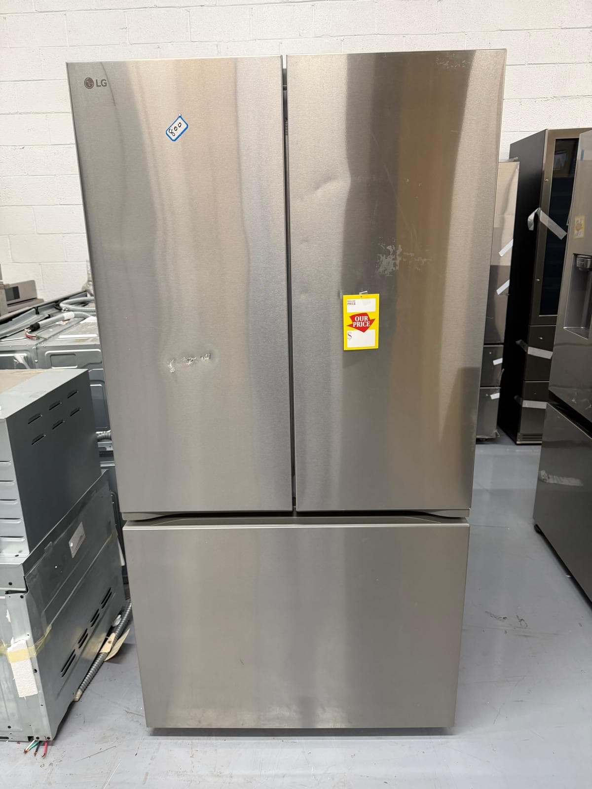 LG 27 Cu. Ft. Smart Counter-Depth MAX™ French Door Refrigerator, model LRFLC2716S