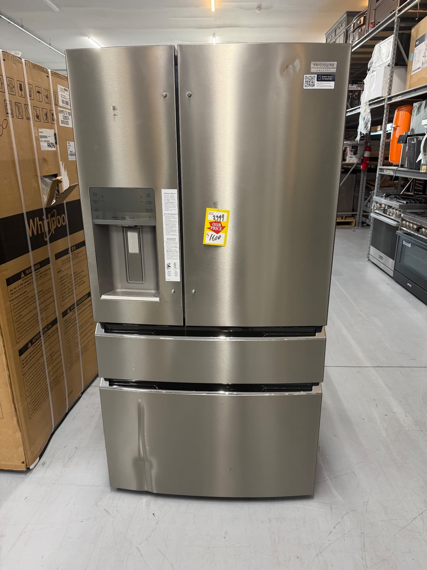 Frigidaire 28 Cu. Ft. French Door Refrigerator, model GRFS2853AFM