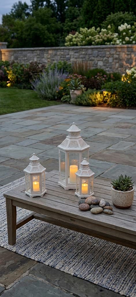 K&S White color lantern set