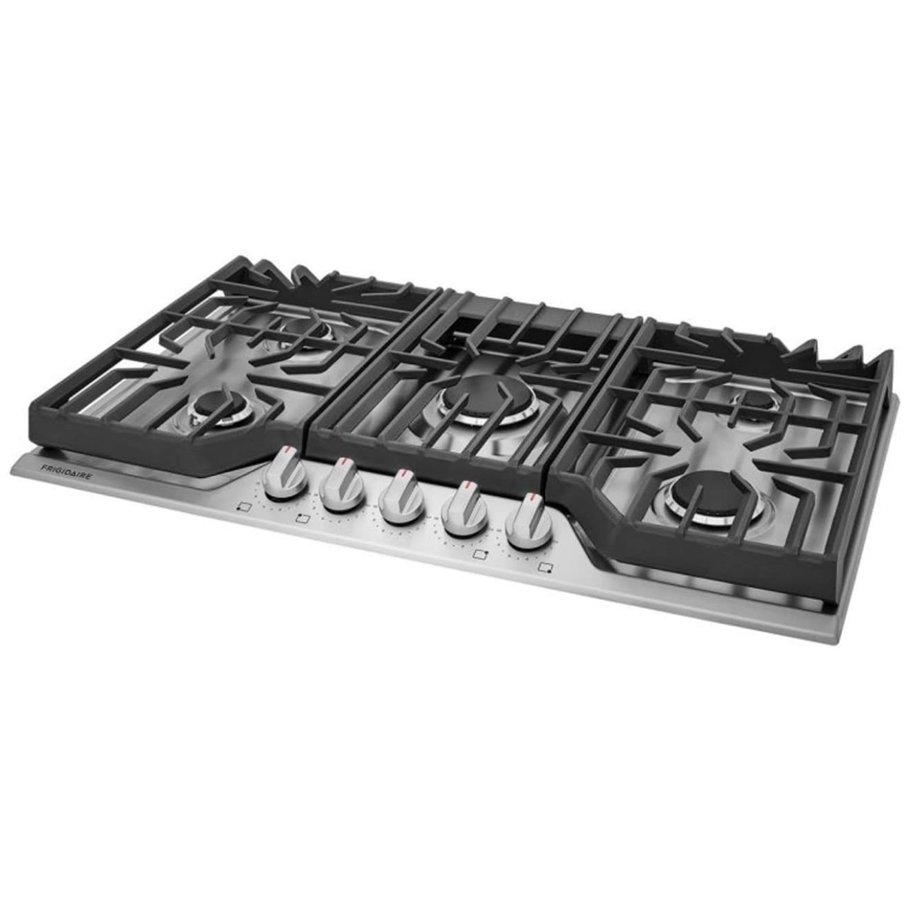 Frigidaire 36-inch stainless-steel built-in gas cooktop, model FCCG3627AS